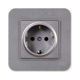 Günsan Elektrik 01381700-803115 Radius Design Füme-Gourmet Topraklı Priz