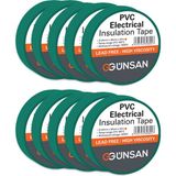 Günsan Elektrik 10 Adet Günsan Elektrik Yeşil Izole Bant 0.13X18MMX10M