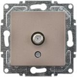 Günsan Elektrik Eqona Radius Neoline Tekli Uydu Prizi Eko, Mocha (Mekanizma + Tuşkapak)