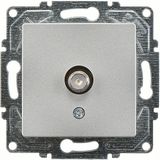 Günsan Elektrik Eqona Tekli Uydu Prizi Eko Gümüş Mekanizma