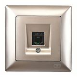 Günsan Elektrik Günsan Visage Metalik Bej Tekli Data Prizi (rj45 Cat6) Beyaz