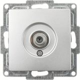 Günsan Elektrik Visage Tekli Uydu Gümüş F Konnektörlü Prizi Mekanizma