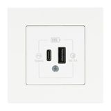 Gunsan Eqona Beyaz Şarj Prizi 20W QC3.0 PD Type-C + USB Çift Çıkışlı
