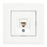 Günsan EQONA RJ45 CAT6 Beyaz Tekli Data Prizi