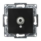 Günsan EQONA RJ45 CAT6 + CAT3 Mat Siyah Data Nümeris Telefon Prizi
