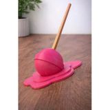 Günyan Store Eriyen Lolipop Şeker Tasarımlı Kalem Standı, Kalem Tutucu - Pembe