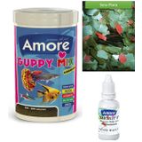 Guppy Mix Granules 250ml, Sera Flora 30gr Balık Yemi, Multivitamin Set