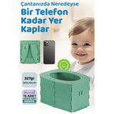 Guqqo Katlanabilir Lazımlık, Portatif Seyahat Tipi Taşınabilir Çocuk Tuvaleti, 327 g, Yeşil