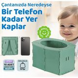 Guqqo Lazımlık, Portatif Seyahat Tipi Katlanabilir Taşınabilir Çocuk Tuvaleti, Yeşil