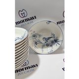 Güral GÜRAL PORSELEN KUŞ 12 ADET 17 CM ÇUKUR YEMEK TABAK