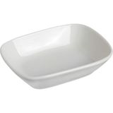 Güral Porselen 14 cm Kare Kayık Kahvaltılık Meze Tabağı 12 Adet