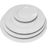 Güral Porselen 16 cm 6'lı London Otel Düz Tabak