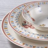 Güral Porselen 2946 Renkli Eda 3 Parça Bone Mama Takımı