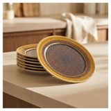 Güral Porselen 6 Adet 20 cm Pasta Tabağı Reaktif Saura 137