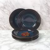 Güral Porselen 6 Adet 22 cm Çukur Yemek Tabağı Reaktif Oasis 1131