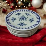 Güral Porselen 6'lı Pasta Tabağı 19CM Etnik Çiçek