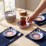 GÜRAL PORSELEN Acem 12 Parça Çay Tabağı 3426