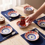 GÜRAL PORSELEN Acem 12 Parça Çay Tabağı 43422