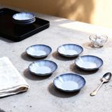 Güral Porselen Acem 6 Parça 10 cm Porselen Çay Tabağı Seti - renk - Mavi