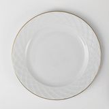 Güral Porselen Alfa 6 Parça 25 Cm Servis Tabağı Mat Altın File