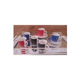 Güral Porselen Atina 12 Parça 6 Kişilik Bone Türk Kahvesi Fincan Takımı-2421 8696474000123