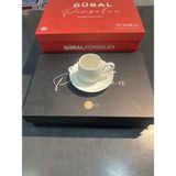 Güral Porselen Aymira Fincan Takımı - Modern - 001 - Beyaz