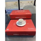 Güral Porselen Aymira Fincan Takımı - Modern Klasik - 001 - Beyaz