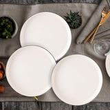 Güral Porselen Bilbao 3 Parça 27 cm Modern Servis Tabağı Siyah