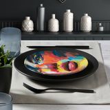 GÜRAL PORSELEN CAMELIA 6 PARÇA BONE PASTA TAKIMI - 2090