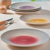 GÜRAL PORSELEN CAMELIA 6 PARÇA BONE PASTA TAKIMI - 22256