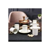 Güral Porselen Camelia Bone 6 Kişilik Türk Kahve Fincan Takımı Kt230