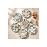 Güral Porselen Camelia Harmony Coffee 6 Parça 20 Cm Pasta Takımı 4287