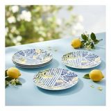 Güral Porselen Camelia Lemon 6 Parça 20 Cm Pasta Takımı 55742
