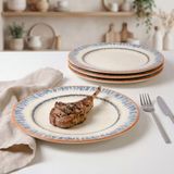 Güral Porselen Delta Tide 4lü Servis Tabağı 27 cm 64311 - RENK - 51R-Turuncu