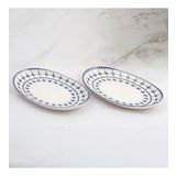 GÜRAL PORSELEN ELIPS 2 PARÇA 25 CM BONE KAYIK TABAK - 1614