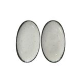 Güral Porselen Elips 2 Parça 25 Cm Kayık Tabak Siyah, 8691850216356