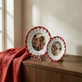 Güral Porselen Güral Hediyelik Dekoratif Fotoğraf Çerçevesi 13 Cm Bordo