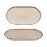 GÜRAL PORSELEN GÜRAL PORSELEN Bilbao 2 Adet 25x15 Cm Kayık Tabak Agate 969
