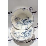 Güral PORSELEN KUŞ 6 ADET 17 CM KÜÇÜK ÇUKUR YEMEK TABAK