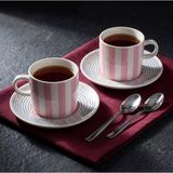 Güral Porselen Mental 4 Parça Çay Fincan Takımı 6566 - Pembe