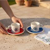 Güral Porselen Mental 4 Parça Çay Fincan Takımı 6705 - 001 - Beyaz - 200 CC