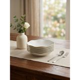 Güral Porselen Nesrin 22 cm 6 Adet Çukur Tabak Gold
