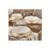 Güral Porselen Nesrin Gold 12 Parça 4 Kişilik Bone Yemek Takımı