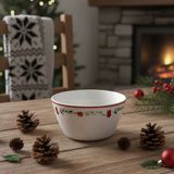 Güral Porselen Paris 2Li Kırmızı Meyveli Kase 14 Cm 6829