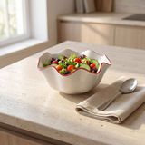 Güral Porselen Rodos 19 cm Salata Sunumluk Kase 30KMZ - Beyaz - Renk