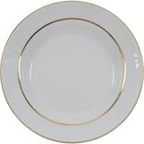 Güral Porselen Sedef 22CM Çukur Tabak Yaldızlı