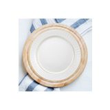 Güral Porselen Sedef Mat 25 cm 6'lı Düz Tabak