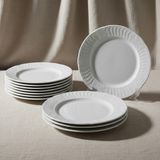 Güral Porselen Sembol 6 Parça 20 cm Pasta Tabağı - renk - Beyaz