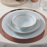 Güral Porselen Soprano 20 Cm Pasta Tabağı 6 Adet Çift Altın Yaldız