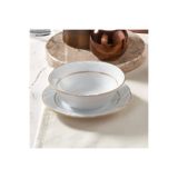Güral Porselen Soprano 6 Parça 15 Cm Çorba Kasesi Mat Altın Yaldız